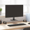 vidaXL - Monitorstandaard - 80x20x8 - cm - gehard - glas - en - metaal - zwart