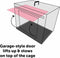 Flamingo Hondenbench Nyo - Draadkooi M - 77x47x53,5 cm - 2 deuren - Zwart