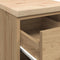 vidaXL - Garagekast - 30x51x85 - cm - massief - grenenhout - artisan - eikenkleurig