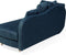 MERI - Chaise longue - Blauw - Linkerzijde - Fluweel