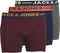 Jack & Jones Jaclichfield - Heren Onderbroek - 3-Pack - Burgundy (3 stuks)