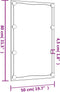 vidaXL - Wandspiegel - met - LED's - rechthoekig - 50x80 - cm - glas