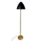OULU Vloerlamp - zwart - messing
