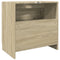 vidaXL - Wastafelkast - 59x37x59 - cm - bewerkt - hout - sonoma - eikenkleurig