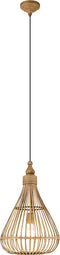 EGLO Amsfield - Hanglamp - Ø 35 cm - Bamboe - Bruin