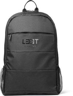 L33T Gaming 160380 Gaming Backpack in black slim nylon design. Fits 15.6inch devices