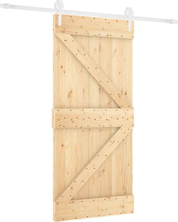 vidaXL - Schuifdeur - met - beslag - 90x210 - cm - massief - grenenhout