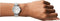 Emporio Armani AR11445 - Dameshorloge 32 mm - Zilveren wijzerplaat - Roestvrijstalen armband