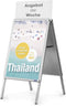 Magnetoplan Poster Stand Customer Stopper - DIN A1 - 63,9 x 88,6 cm (BXH) - Weerbestendig - Zilver