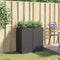 vidaXL - Plantenbakken - 2 - st - 40x40x80 - cm - poly - rattan - zwart