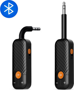 Exclusive by TW - Bluetooth Ontvanger/Zender - BT 5.2 - 3.5MM AUX - Handsfree Bellen - Grijs/zwart