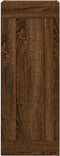 vidaXL - Wandkast - 34,5x34x90 - cm - bewerkt - hout - bruin - eikenkleur