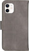 iMoshion Hoesje Geschikt voor iPhone 12 Mini Hoesje Met Pasjeshouder - iMoshion Luxe Bookcase - Grijs