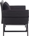 vidaXL - Tuinbank - met - kussens - 176 - cm - poly - rattan - zwart