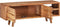 vidaXL - Tv-meubel - met - bewerkte - deuren - 117x30x40 - cm - massief - acaciahout