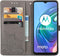 iMoshion Hoesje Geschikt voor Motorola Moto G30 / Moto G20 / Moto G10 Power / Moto G10 Hoesje Met Pasjeshouder - iMoshion Mandala Bookcase - Grijs