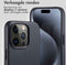 Accezz MagSafe Leather Backcover iPhone 15 Pro - Echt leer - Zwart