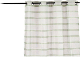 Gordijn Strepen Netgordijn 140 x 0,1 x 260 cm Groen (140 x 260 cm)
