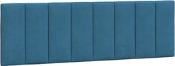 vidaXL - Hoofdbordkussen - 160 - cm - fluweel - blauw