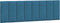 vidaXL - Hoofdbordkussen - 160 - cm - fluweel - blauw