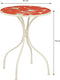Mica Decorations Bologna - Bistrotafel - H76 x Ø61 cm - Rood