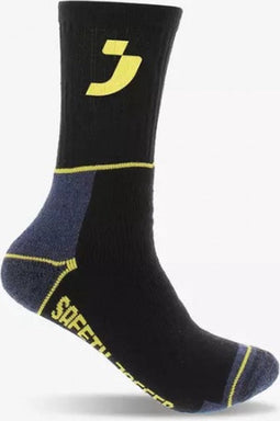 SAFETY JOGGER Werksok geel / zwart - bundel 3 paar - Maat 43 - 47