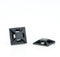 Plakzadel 12x12 mm zwart 100 stuks