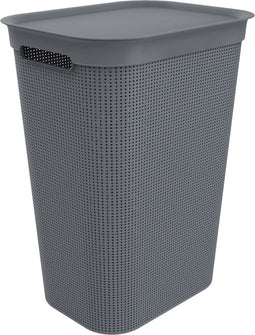 Rotho Brisen - Wasmand met Deksel - 50L - Antraciet