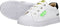 Shoesme sneakers - Witte sneaker met lichtgroen label en zwart detail - Kleur White Black