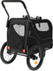 Deryan Hondenfietskar 2-in-1 - Opvouwbaar - Tot 20 kg - Zwart
