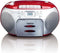 Lenco SCD-420 - Draagbare radio/CD-speler - FM radio en cassette - Rood