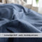 omkeerbare 1 persoons blauw/grijs dekbedovertrekset 135-200 cm van microvezel met ritssluiting met 2 kussenslopen 80 x 80 cm