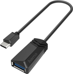Hama 00200312 - USB A naar USB type-C kabel - 5 Gbps - Zwart