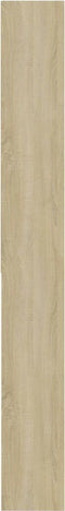 vidaXL - Wasmachinekast - 64x24x190 - cm - wit - en - sonoma - eikenkleurig
