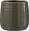 J-Line bloempot Effen - keramiek - grijs - medium - Ø 14.5 cm