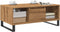 vidaXL - Salontafel - 90x50x36,5 - cm - bewerkt - hout - artisanaal - eikenkleurig
