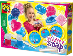 SES Creative - Hobby Pink - Glitter Zeep - Zelf Zeep Maken - Creatief Knutselen Meisjes