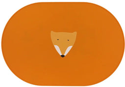 Trixie Placemat Kinderen - Mr. Fox- van Siliconen - Ook geschikt als Knutselmat of Tekenmat - van Siliconen - Geschikt voor de Vaatwasser