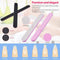 Nageltips Set met lijm, 500-DELIG Nageltips voor Gelnagels Ballerina, 10 Maten Helder Doodskist Nagels Tips met Tip Cutter Nagelbuffer en Bokkenpootje voor Beginners Thuisgebruikers Professionals