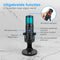 Nuvance USB Microfoon - Streaming Microfoon - RGB verlichting - Cardioïde opnamepatroon