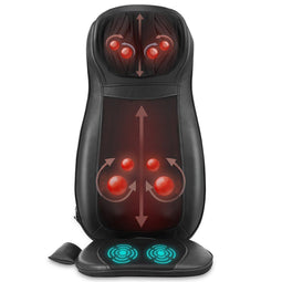 Coast Massagestoelhoes - Elektrische massagestoelhoes - 3 Massagezones - Zwart