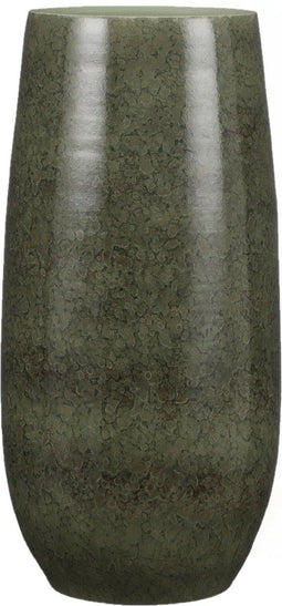 Mica Decorations - Bloemenvaas - Terracotta - groen shadow - D26 en H50 cm