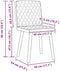 vidaXL - Eetkamerstoelen - 2 - st - stof - zwart