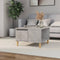 vidaXL - Salontafel - 55x55x36,5 - cm - bewerkt - hout - betongrijs