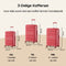 SKYCASES Urban Adventurer - Medium Reiskoffer - 79L - Cijferslot - 44x27x66cm - Rood V2