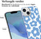 iMoshion Hoesje Geschikt voor iPhone 14 Hoesje Siliconen - iMoshion Design hoesje - Blauw / Retro Blue Flowers