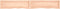 vidaXL - Wastafelblad - 200x30x(2-6) - cm - onbehandeld - massief - hout