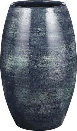 Mica Decorations Lester Vaas - H50 x Ø30 cm - Terracotta - Donkerblauw