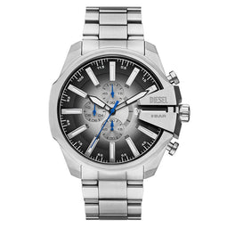 Diesel MEGA CHIEF SLIM - Polshorloge - Chronograaf - Zilverkleurig 48 mm