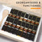 Five Stars® 24-delige Glazen Kruidenpotjes Set - Luchtdicht Acacia Deksels - Inclusief Stickers en Accessoires